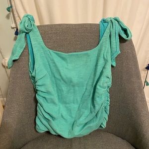 Free People Boulevard Tank XS teal